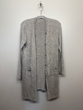 Anthropologie Coin 1804 Light Gray Long Knit Cardigan